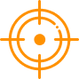 Precision target icon for surveyor accuracy and restricted access capability