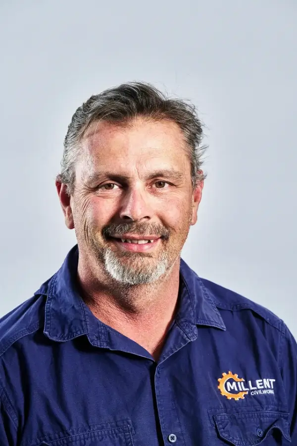 A professional portrait of Heath Smith, Site Manager at Millent Civil